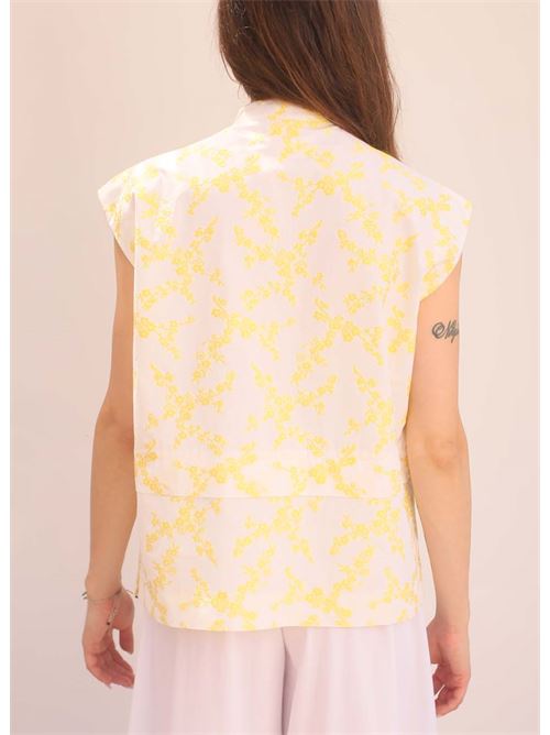 camicia ricamata a fiori gialli Laboratorio Capri | FLORESCOUPEGIALLO